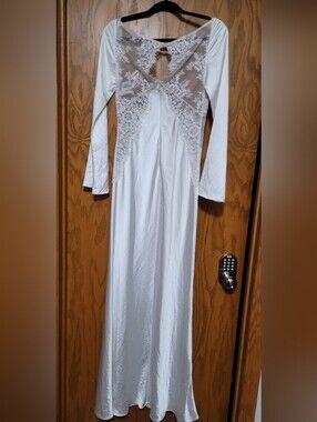 Self Portrait × Christopher Kane Lace Satin  Long Sleeves Dress US 6
